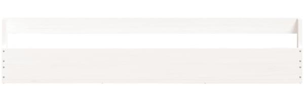 vidaXL Wand-Schuhregale 2 Stk. Weiß 110x9x23 cm Massivholz Kiefer 833276 Bild 5