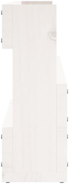 vidaXL Wand-Schuhregale 2 Stk. Weiß 110x9x23 cm Massivholz Kiefer 833276 Bild 6