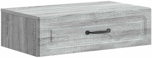 vidaXL Wandmontierter Beistelltisch Graues Sonoma 59 x 34,5 x 17 cm 899341