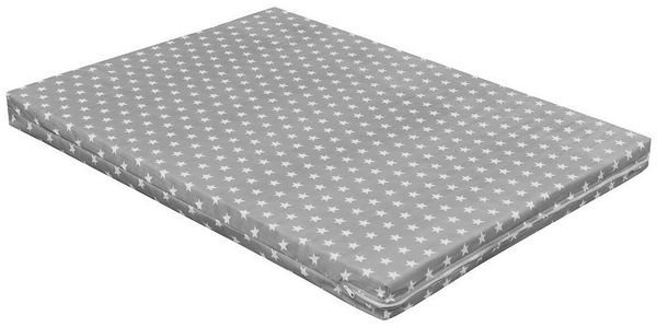 Laufgitter-Matratze Laufgittermatratze 75x100 Grey Stars, Baby-Delux, 6.00 cm hoch, Matratze für Laufgitter Laufstall 75x100 cm Grey Stars