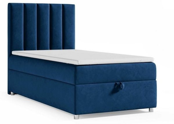 Best for Home Boxspringbett mit Bettkasten Trinity K-10 SINGLE Bonellfederkern inkl. 7 cm Topper (Einzelbett, Polsterbett gepolstertes Kopfteil, Jugendbett, Kinderbett versch. Größen, 70x200 80x200 90x200 100x200 cm), mit oder ohne Topper, Flexible Lie... Bild 4