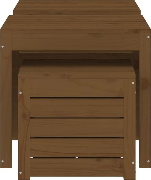 vidaXL 3-tlg. Gartenbox-Set Honigbraun Massivholz Kiefer 823958 Bild 6