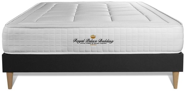 Matratze Balmoral 180x190 cm + Bettgestell mit Lattenrost, H4, Memory-Schaum, Höhe: 24 cm, Schwarz Bild 3