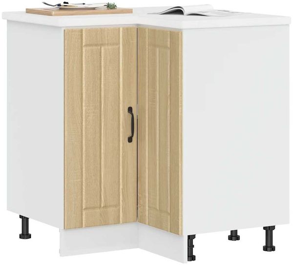 Küchen-Eckunterschrank, BuffetSchrank Lucca Sonoma-Eiche Holzwerkstoff