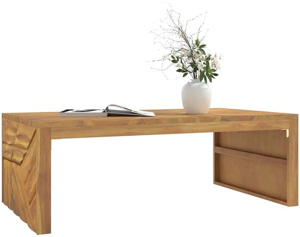 vidaXL Couchtisch 110x60x38 cm Massivholz Teak 4009315