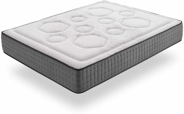 Moonia Hexacare Matratze Taschenfederkern Grau 135x190cm