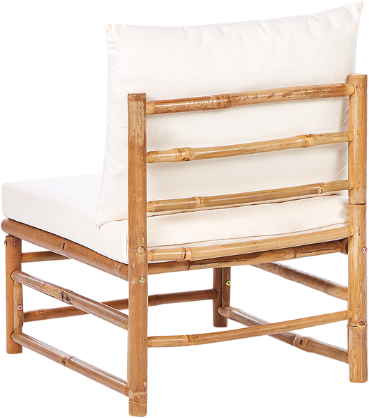 Ecksofa CERRETO Bambusholz Cremeweiß Bild 6