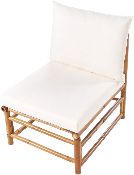Ecksofa CERRETO Bambusholz Cremeweiß Bild 7