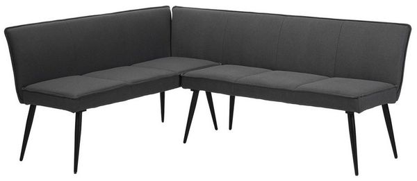 OTTO home Essbank Ianna, schwarze Metallbeine, pflegeleichtem Webstoff Bezug, Breite 193 cm