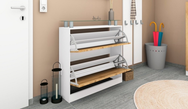 borchardt Möbel Garderoben-Set Finn, (Set, 3-St), mit Glasablage Bild 3