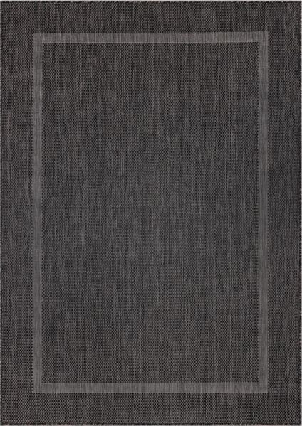 Outdoor Teppich Renata rechteckig - 140x200 cm - Schwarz