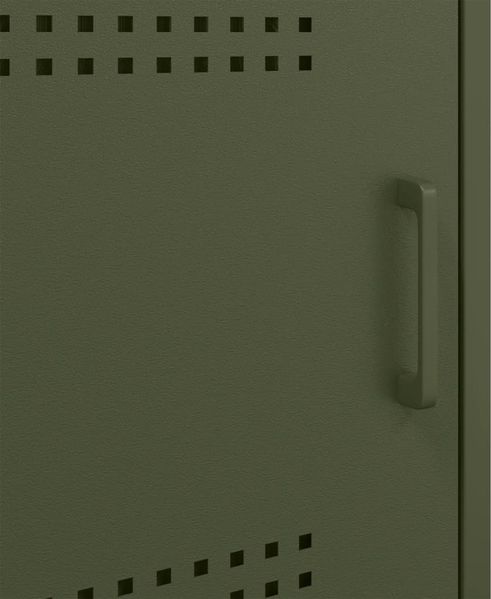 vidaXL Nachttische 2 Stk. Olivgrün 36x39x68 cm Stahl 843075 Bild 12