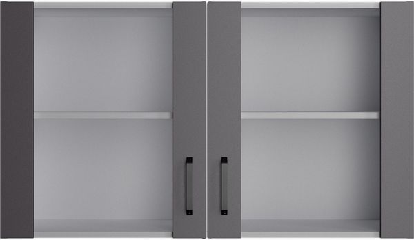 OPTIFIT Hängeschrank OPTImulti Breite 100 cm, mit 2 Stollenglastüren, 1 Einlegeboden