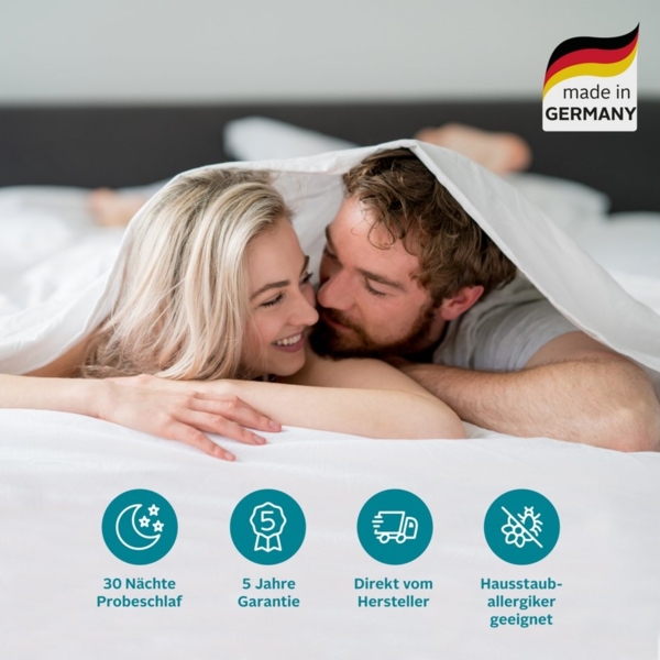 Komfortschaummatratze Stjärna, 7 Zonen Matratze 90x200 cm, 140x200 cm & weitere Größen, Älgdröm, 27 cm hoch, XXL Höhe, flexibler HG bis 140 kg, ergonomisch, atmungsaktiv Bild 3