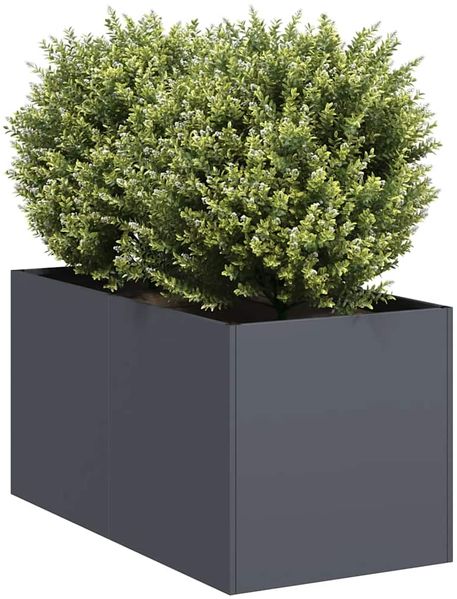 vidaXL Pflanzkübel Anthrazit 40x80x40 cm Kaltgewalzter Stahl 860733