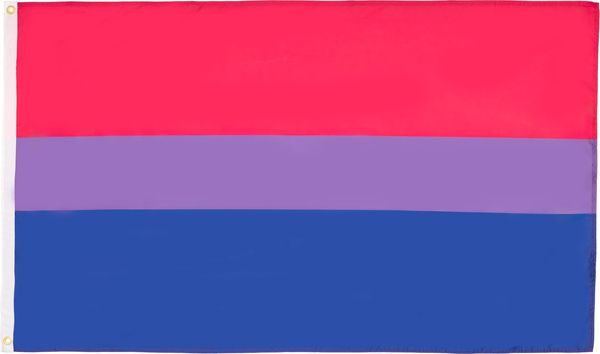 AZ FLAG - Flagge Bisexuellen - 150x90 cm - Bisexualität Fahne 100% Polyester mit Messing-Ösen - 110g