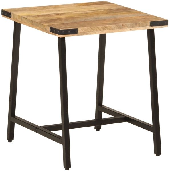 vidaXL Beistelltisch 45x45x50 cm Massivholz Mango und Eisen 372734