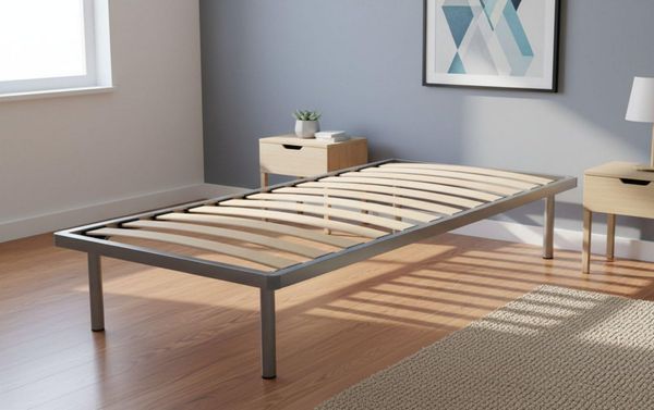 Talamo Italia - Talamo Italia Orthopädisches Bettgestell mit 14 Latten, geeignet für Einzelbett, Made in Italy, Bettgestell aus Birkensperrholz, cm 90x200h34