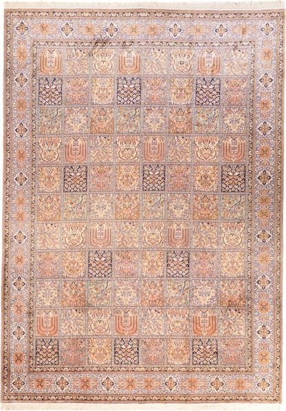 Seidenteppich - Kaschmir Seide - 337 x 247 cm - hellrot