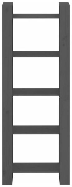 vidaXL Bücherregal/Raumteiler Grau 60x35x160 cm Massivholz 813891 Bild 3
