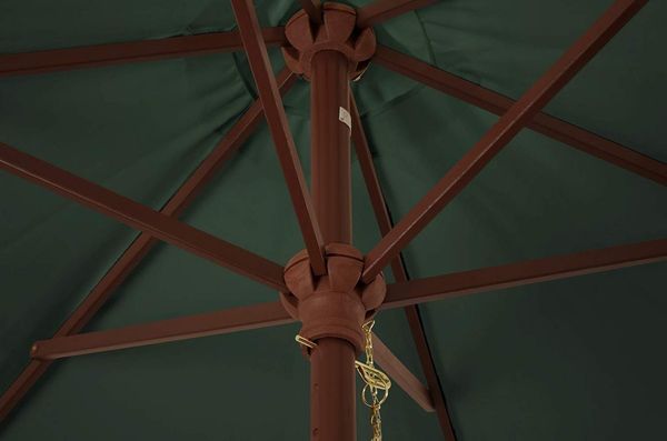 Kai Wiechmann Sonnenschirm Kompakter Balkonschirm 150 cm als hochwertiger Schattenspender, Strandschirm mit Tragetasche, Windauslass & UPF50+