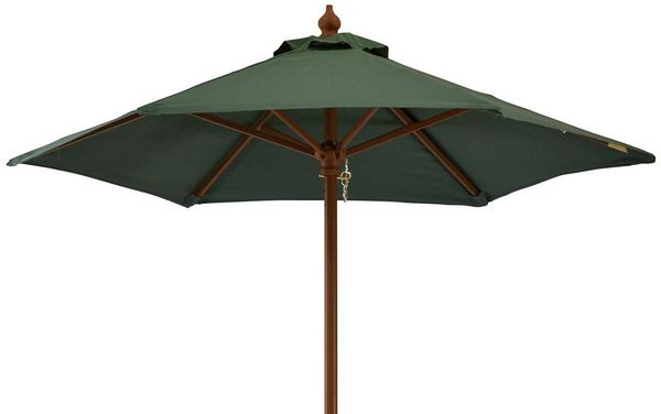Kai Wiechmann Sonnenschirm Kompakter Balkonschirm 150 cm als hochwertiger Schattenspender, Strandschirm mit Tragetasche, Windauslass & UPF50+