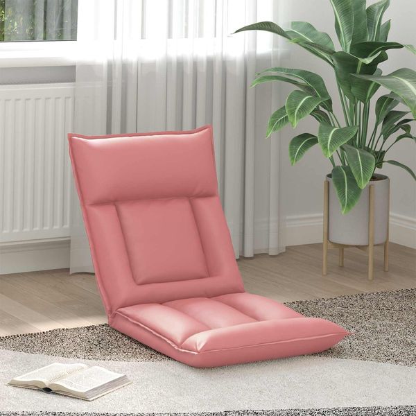 vidaXL Verstellbarer Fußsessel Rosa Kunstleder 42028189