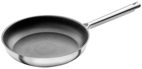 ZWILLING TrueFlow Bratpfanne 28 cm, 18/10 Edelstahl, Silber-Schwarz
