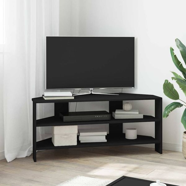 vidaXL EckTVSchrank Schwarz 102x40,5x45cm Holzwerkstoff 889766