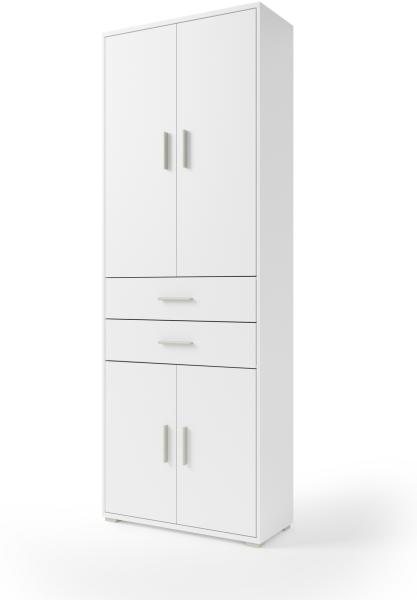 Aktenschrank >Clermont< (BxHxT: 79,1x221,2x35 cm) in weiß