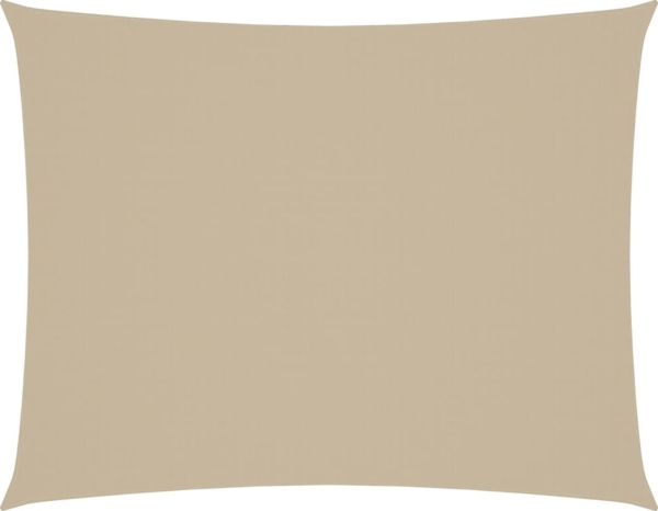 vidaXL Sonnensegel Oxford-Gewebe Rechteckig 3x4,5 m Beige 135156