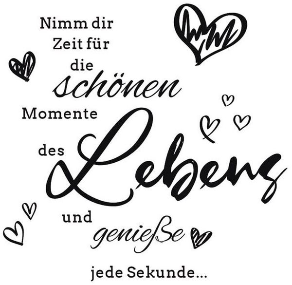 Minicloss Wandtattoo nimm dir Zeit für die schönen Momente wandtattoo, wohnzimmer Sprüche zitate Wandsticker Flur und Diele