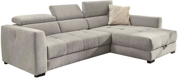 Jockenhöfer Gruppe Ecksofa San Marino L-Form, mit elektromotorischer Sitztiefenverstellung (ca. 30cm), Bettkasten Bild 4