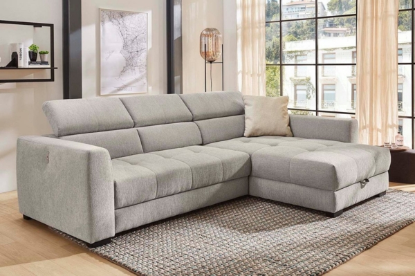 Jockenhöfer Gruppe Ecksofa San Marino L-Form, mit elektromotorischer Sitztiefenverstellung (ca. 30cm), Bettkasten Bild 2