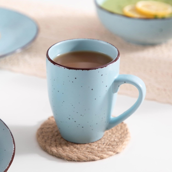 vancasso MODA Tafelservice Steingut Vintage 16-teilig Blau Bild 6