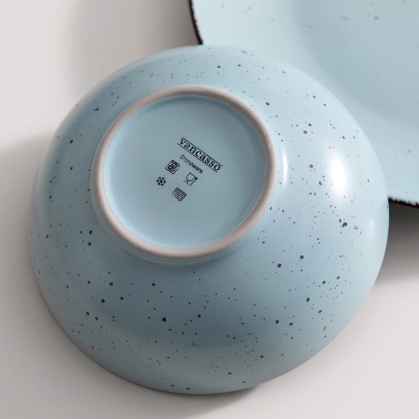 vancasso MODA Tafelservice Steingut Vintage 16-teilig Blau Bild 7