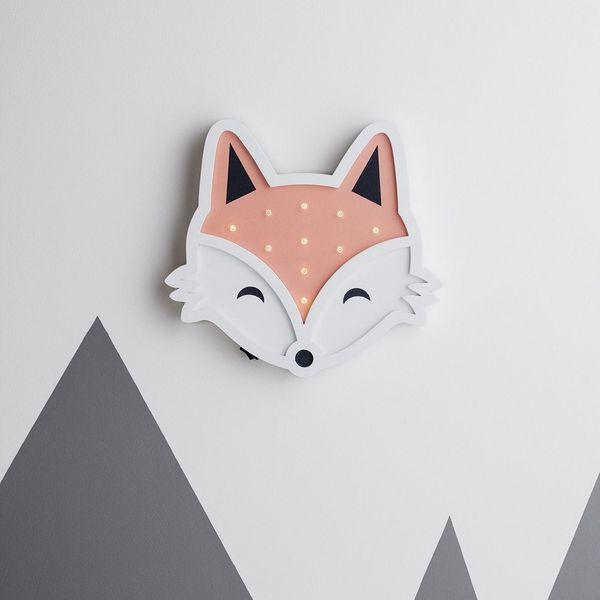 Lights4fun LED Wandleuchte Fuchs Wandlampe Kinderzimmer