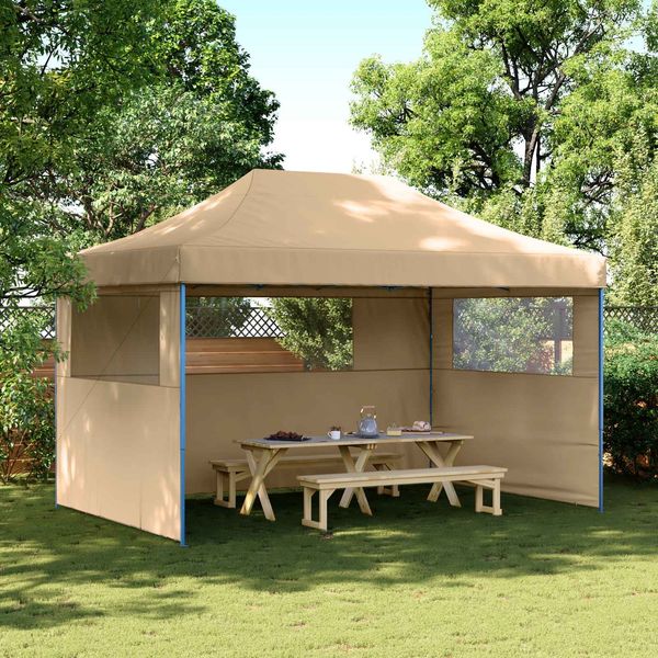 vidaXL Party-Zelt Beige 292 x 440 x 315 cm Oxford-Stoff 42023621