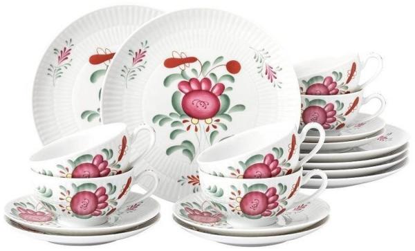 Seltmann Weiden Teeservice Seltmann Weiden Amina Ostfriesenrose Teeservice 18 tlg. groß, Porzellan