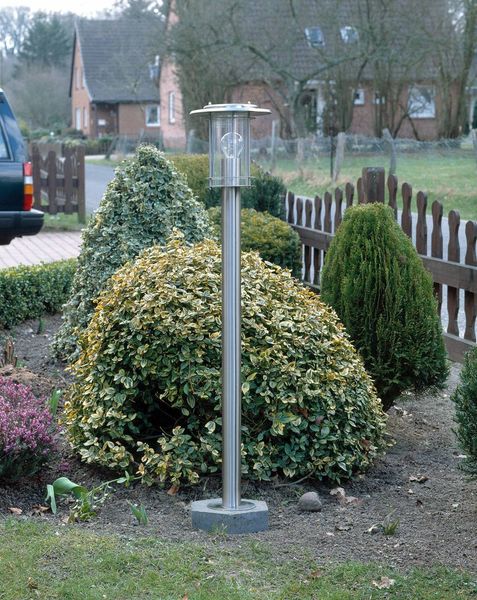 Brilliant Leuchten No. 44785-82 Aussenstandleuchte York E27 IP44 edelstahl