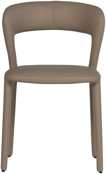 Esszimmerstuhl Noble 2er-Set, Kunstleder gepolstert, modern, Sand, komfortables Design Bild 3