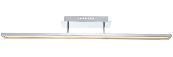 Elegante LED Deckenleuchte aus Chrom und Glas