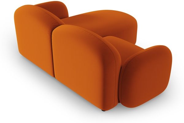 Micadoni Ecksofa Blair 3-Sitzer Links Samtstoff Terrakotta Bild 3