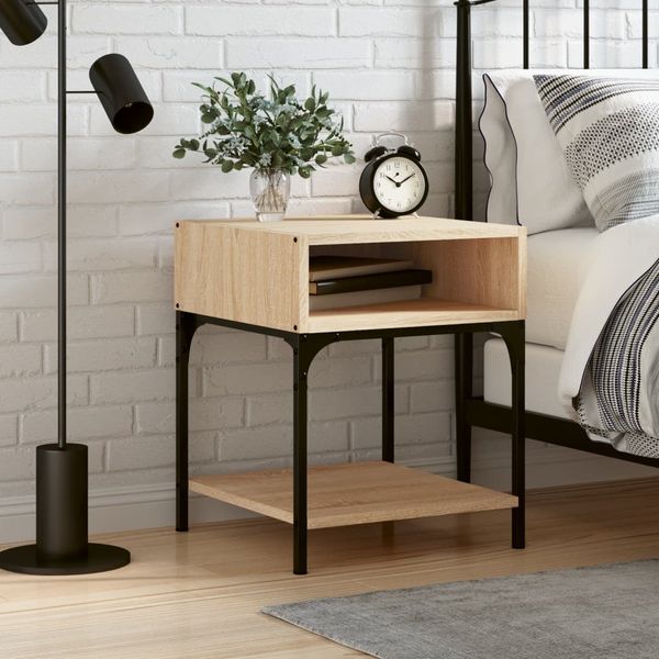 vidaXL Nachttisch Sonoma-Eiche 40x41x50 cm Holzwerkstoff 825875