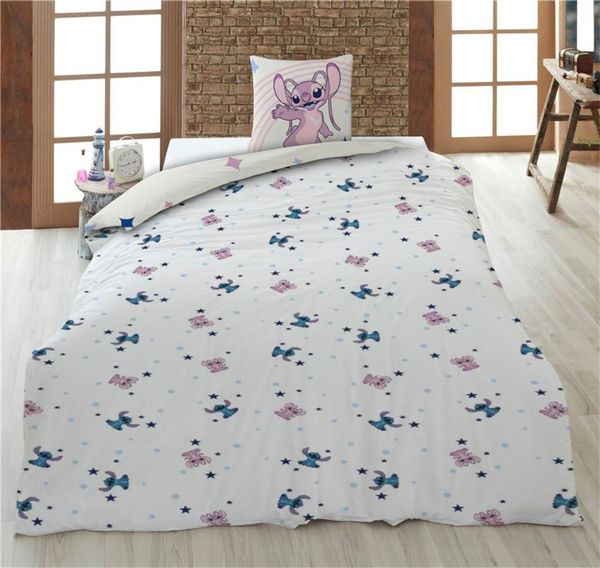 Disney Bettwäsche Disney Stitch Kinder Mikrofaser Bettwäsche 2tlg. Set, 2 teilig, Bettdeckenbezug: 135-140x200cm Kissenbezug: 65x65 cm