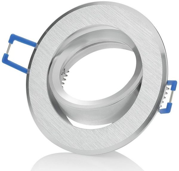 Sweet LED LED Einbaustrahler Aluminium Silber - GU10 Deckenspot schwenkbar 230V Einbauspot, schwenkbar, ohne Leuchtmittel, ultraflach, schwenkbar, Klick-System