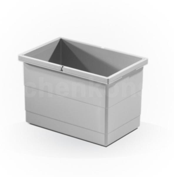 Hailo Einbaumülleimer Hailo Inneneimer 1073979 hellgrau 350 x 226 x 220 mm 2 Henkel