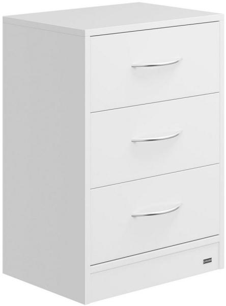 Casaria Nachttisch Eloise (1-St), mit 3 Schubladen Kabelführung Wandbefestigung Boxspringbett