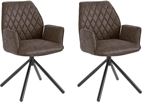 loft24 Esszimmerstuhl Pablo (2er-Set), mit Armlehne