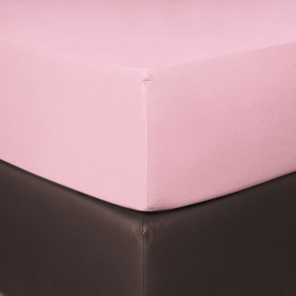 BettwarenShop Boxspring Spannbettlaken Vario|180x200 - 200x220 cm| hellrosa
